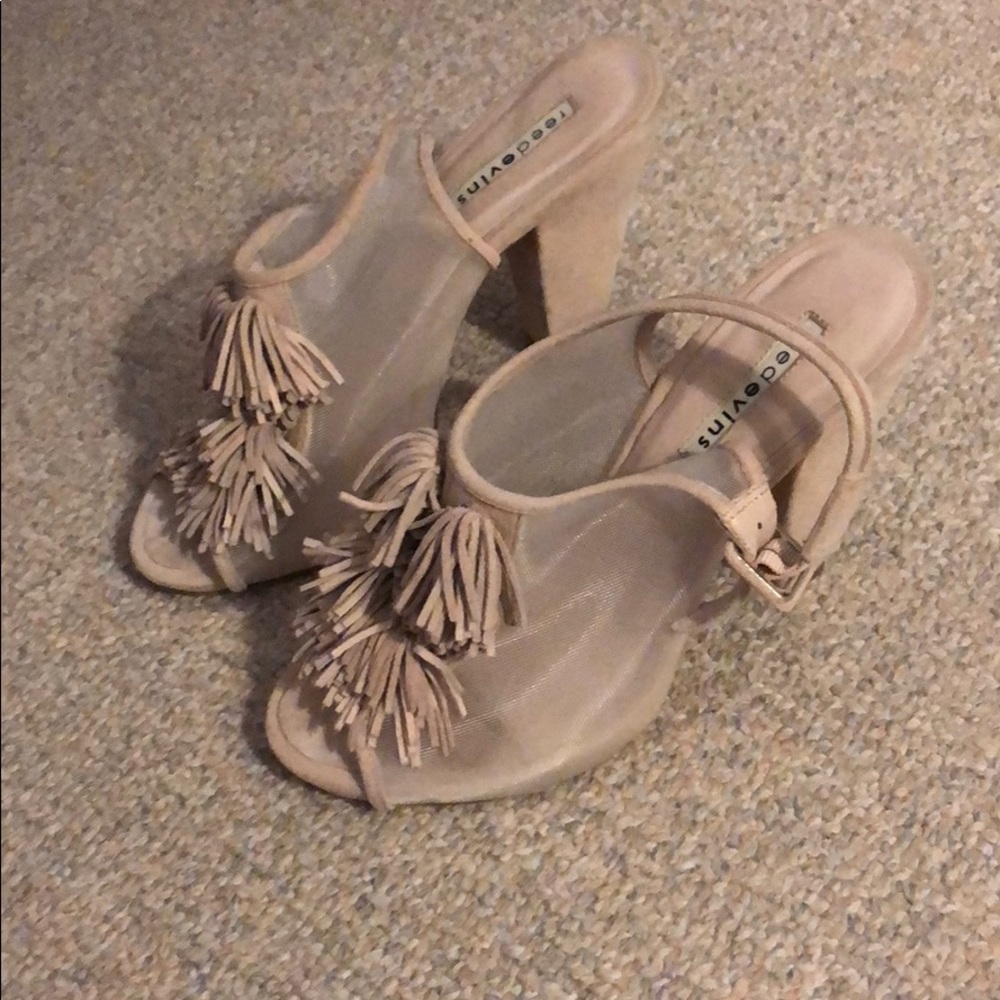 Suede heels